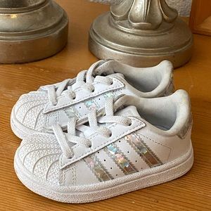 Adidas baby girl Superstar shoes